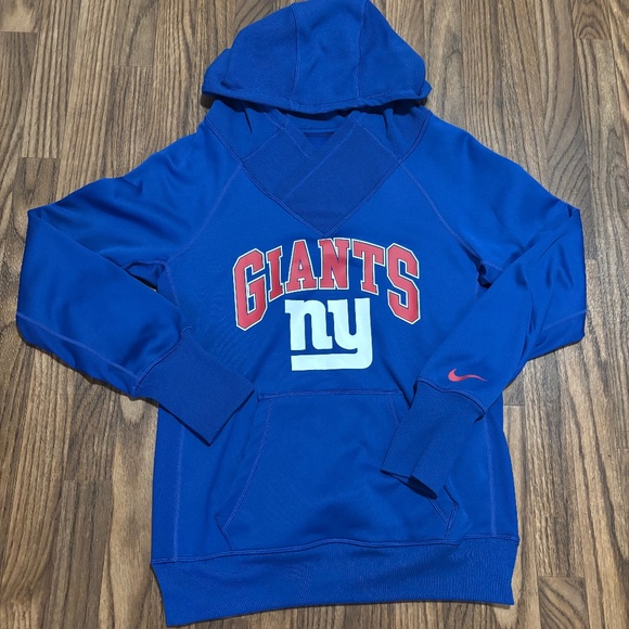 Nike Therma Fit * Woman NY Giants PullOver SweatShirt Hoodie * Size Medium. - Picture 1 of 11